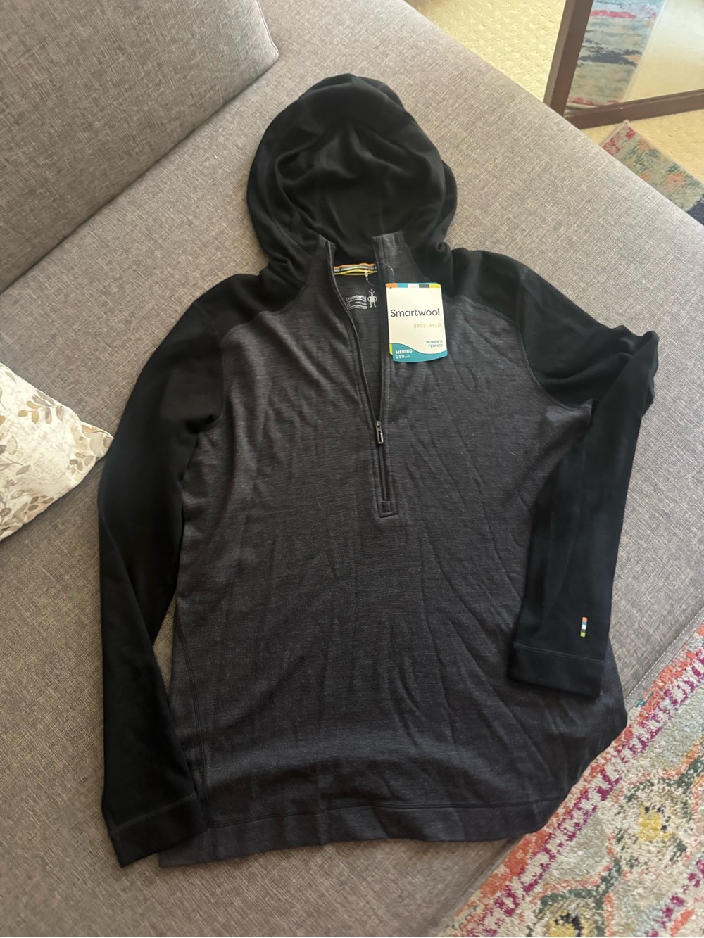 Smartwool Women's Classic Thermal Merino Base Layer 1/2 Zip Hoodie